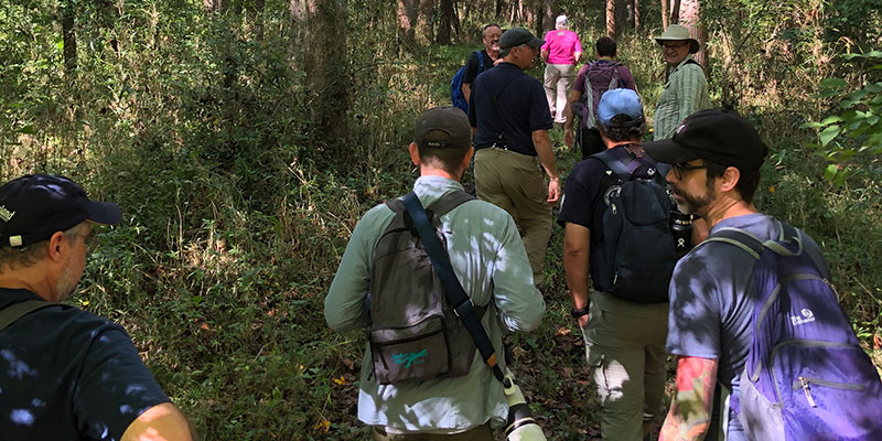 DHEC stream team with Wingate University interns at Thompson Creek