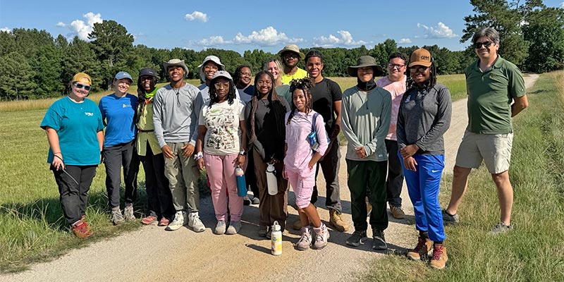 A visiting SRESFS student group.