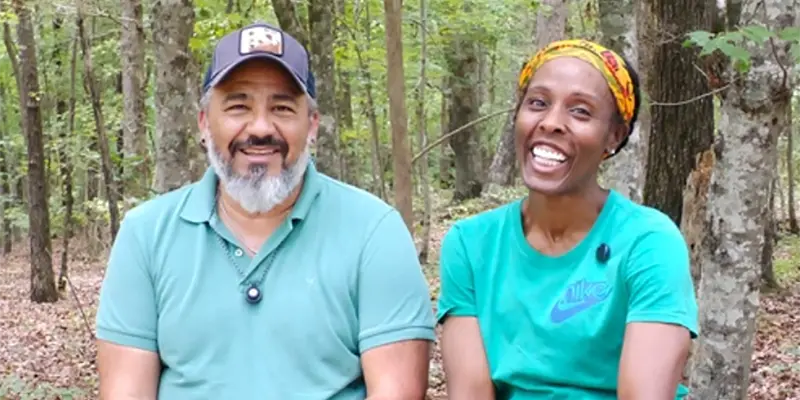 Dr. Warner E. Guzman and Dr Joniqua Howard at Southern 8ths Preserve